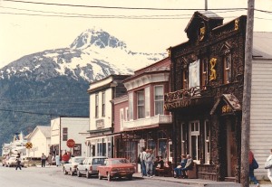 Skagway Alaska main street June 1987