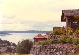 Washington State Puget Sound from back of Celia's place Tacoma,1987