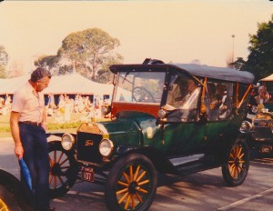 Ford antique 107, with Tony &No.005 NSW Gov's Open Day 1980